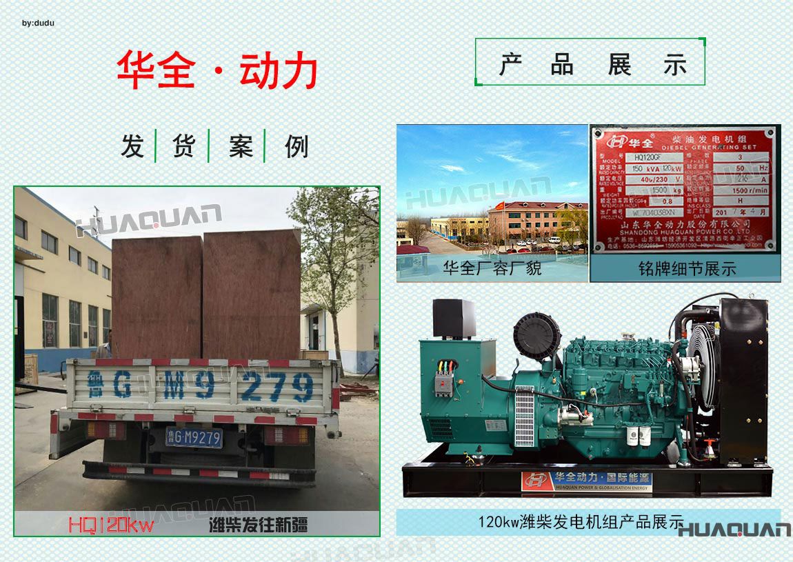 新疆120kw濰柴發(fā)電機組于4月21日成功出廠