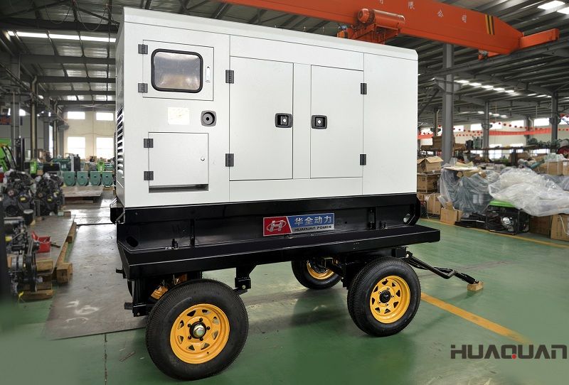 2018年5月8日一臺(tái)75kw移動(dòng)拖車(chē)發(fā)電機(jī)組順利發(fā)往陜西西安市