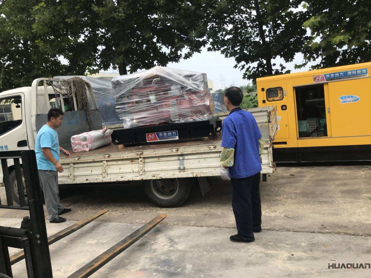 一臺120kw標配型柴油發電機組于9月3日發往天津