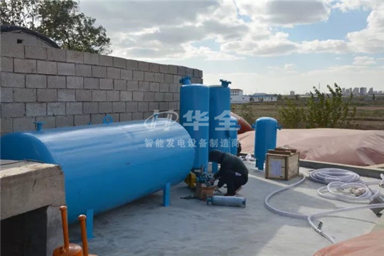 華全沼氣發電機組工作現場
